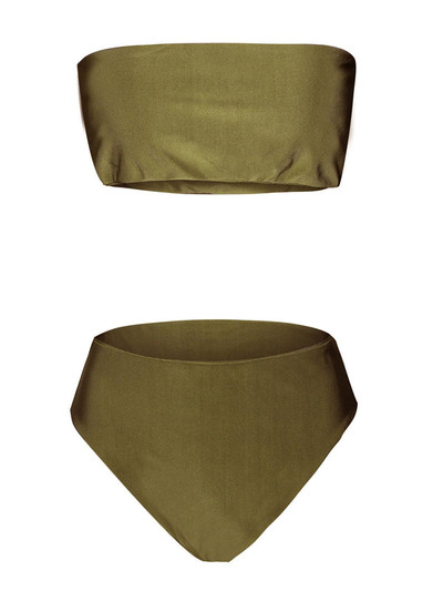 Απλά και καθαρά μαγιό 2 μέρη με υψηλή μέση σε διάφορα χρώματα