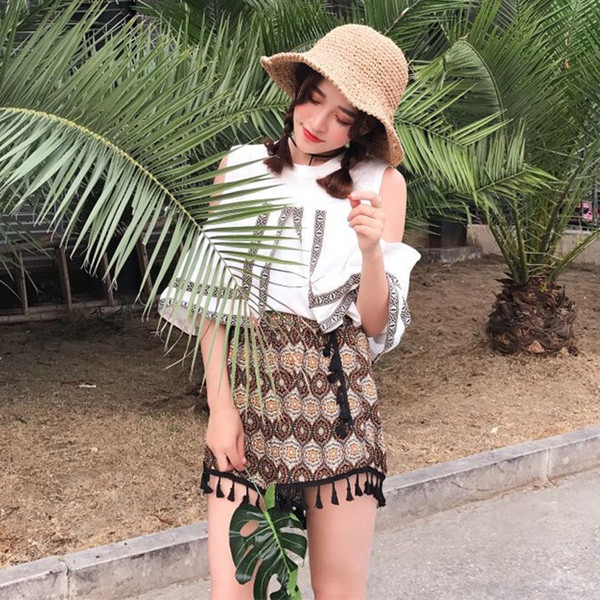 Κομψό κυρίες σετ 2 μέρη σε μαύρο και άσπρο