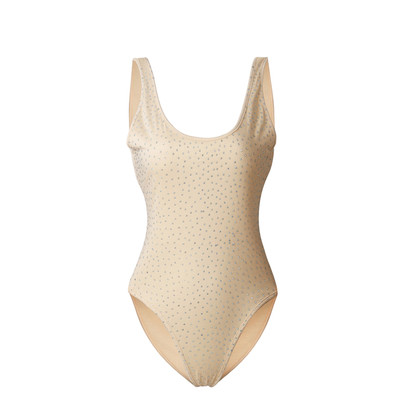 Πολύ όμορφες κυρίες, όλα σε ένα μαγιό με λαμπερά πέτρες