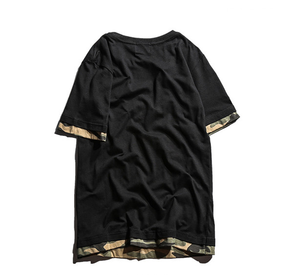 Τρέχουσα T-shirt με στάμπα, να υπογράψει και καμουφλάζ γεμίσει