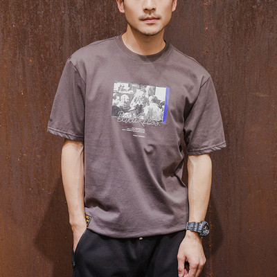 αντρικά πουκάμισα με κοντά μανίκια και εκτύπωση σε 4 διαφορετικά χρώματα