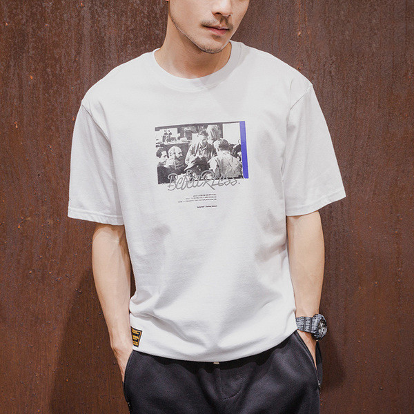 αντρικά πουκάμισα με κοντά μανίκια και εκτύπωση σε 4 διαφορετικά χρώματα