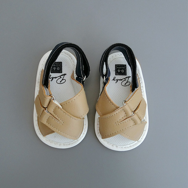 Γλυκό Παιδικά σανδάλια αγόρια σταυρό ιμάντες σε μπλε, λευκό και μπεζ