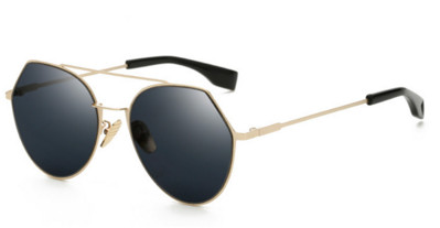 Πολύ κομψό κυρίες γυαλιά ηλίου με στρογγυλά γυαλιά προστασίας UV