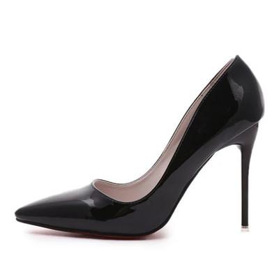 ψηλοτάκουνα παπούτσια Μοναδικό λουστρίνι γυναικών - 4 χρώματα