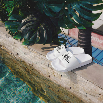 Παντόφλες σε μαύρο και άσπρο, εικόνα - τα δύο φύλα