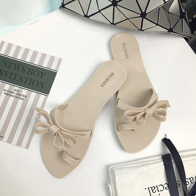 Casual Γυναικείες παντόφλες με κορδέλα