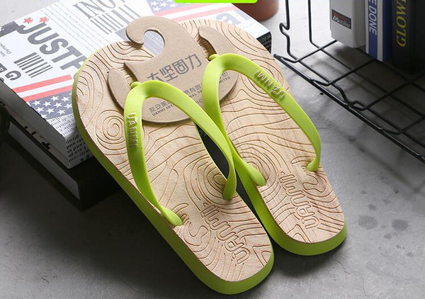 Плажни мъжки гумени чехли през пръст в няколко разцветки