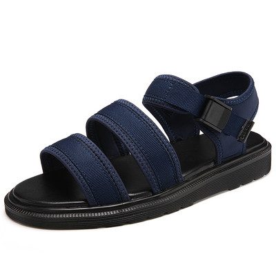 Κομψή σανδάλια με κόκκινο, μπλε και μαύρο - unisex