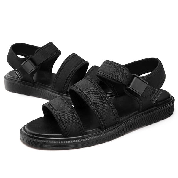 Κομψή σανδάλια με κόκκινο, μπλε και μαύρο - unisex