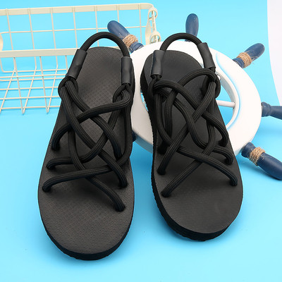 Мъжки сандали с преплитащи се каишки в няколко цвята