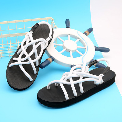 Мъжки сандали с преплитащи се каишки в няколко цвята