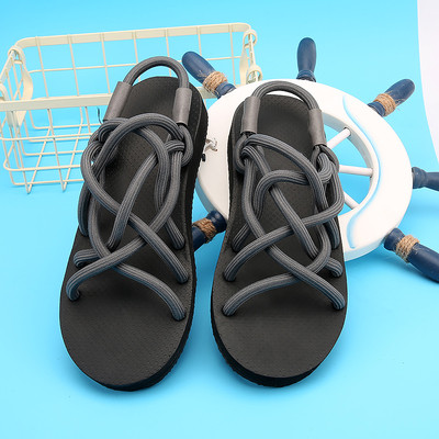 Мъжки сандали с преплитащи се каишки в няколко цвята