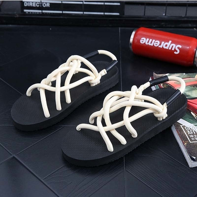 Мъжки сандали с преплитащи се каишки в няколко цвята