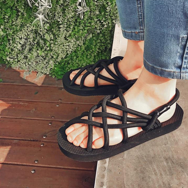 Мъжки сандали с преплитащи се каишки в няколко цвята