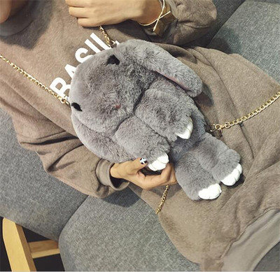 Πολύ όμορφο και κομψό γυναίκες καθημερινή τσάντα σε σχήμα λαγουδάκι - 3 χρώματα