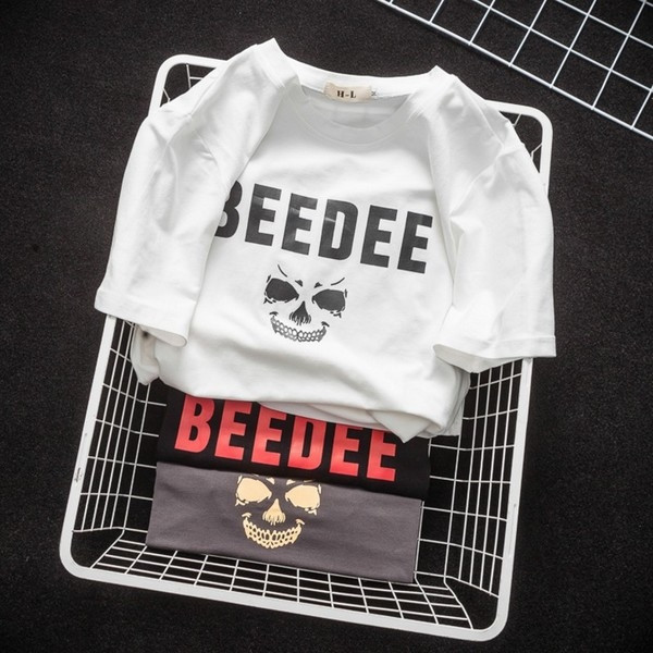 Ανδρικά T-shirt σε λευκό, γκρι και μαύρο