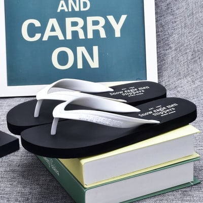 Ανδρικά, παντόφλες παραλία σε γήινα χρώματα