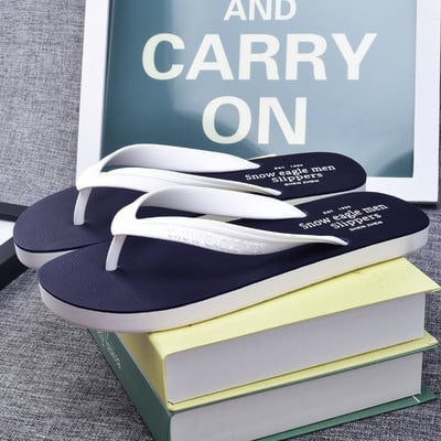 Ανδρικά, παντόφλες παραλία σε γήινα χρώματα