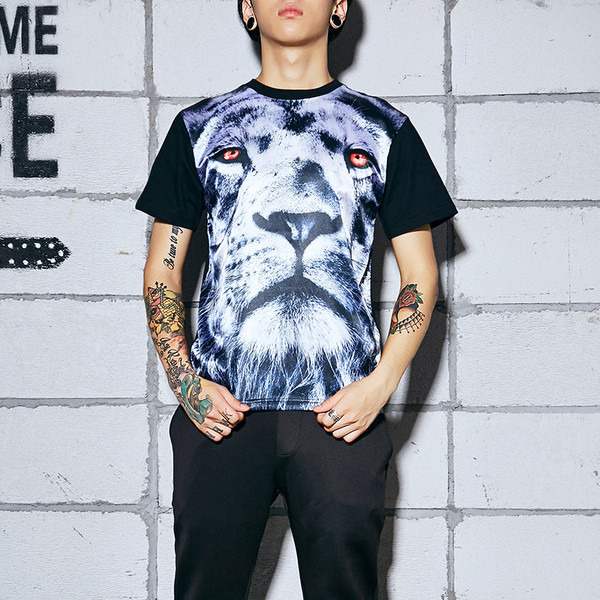 Ανδρών το καλοκαίρι t-shirts 3D με μια ποικιλία από ενδιαφέροντα εκτυπώνει μια μεγάλη γκάμα μοντέλων