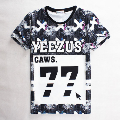 Ενδιαφέρουσες καμουφλάζ των νέων T-shirts με ενδιαφέρον floral, Emoticons και άλλες σχετικές εκτυπώσεις 3D μοντέλο της «μπουκάλι