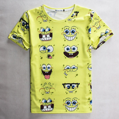 Ενδιαφέρουσες καμουφλάζ των νέων T-shirts με ενδιαφέρον floral, Emoticons και άλλες σχετικές εκτυπώσεις 3D μοντέλο της «μπουκάλι