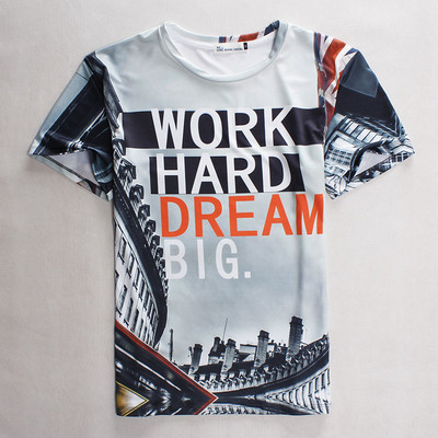 Ενδιαφέρουσες καμουφλάζ των νέων T-shirts με ενδιαφέρον floral, Emoticons και άλλες σχετικές εκτυπώσεις 3D μοντέλο της «μπουκάλι