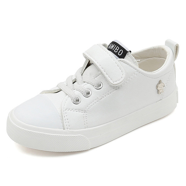 Детски сладки маратонки с лепенки в розов, бял и черен цвят - унисекс