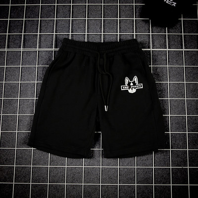 Σορτς αντρικά σε λευκό και κόκκινο με ελαστικές συνδέσεις