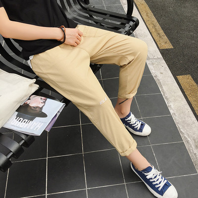 Ανδρών περιστασιακή τζιν σε μαύρο, πράσινο και μπεζ - τύπου shalwar