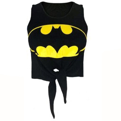 Πολύ ενδιαφέρον σύντομο κυρίες μπλούζα με μια ενδιαφέρουσα αμάνικο εκτύπωσης - 2 μοντέλα