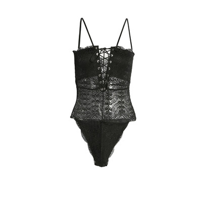 Πολύ κομψό και ευγενή μπουστάκι κυρία δαντέλα με ενδιαφέρουσες συνδέσεις στη λαιμόκοψη