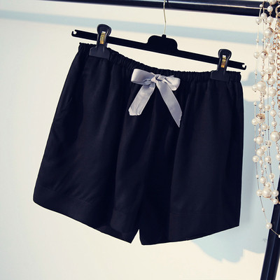 Κομψή γυναικεία παντελόνια με λάστιχο και δεσμούς σε διάφορα χρώματα - μεγάλο μοντέλο