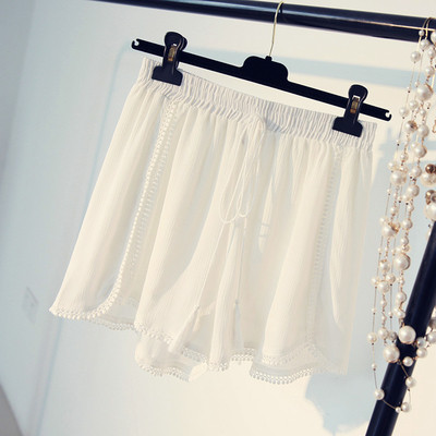 Καλοκαίρι κυρίες σορτς με υψηλή μέση σε μαύρο και άσπρο