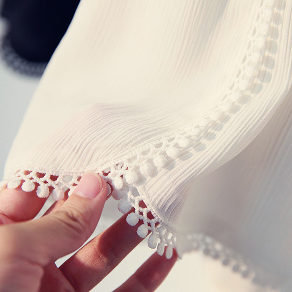 Καλοκαίρι κυρίες σορτς με υψηλή μέση σε μαύρο και άσπρο