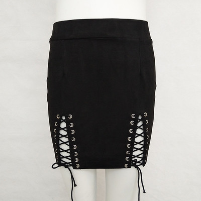 απομίμηση σουέτ σε διάφορα χρώματα, με συνδέσμους - φούστα σέξι κυρίες