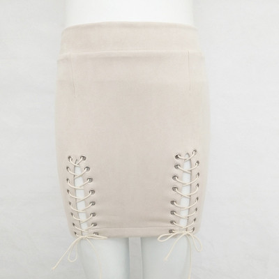 απομίμηση σουέτ σε διάφορα χρώματα, με συνδέσμους - φούστα σέξι κυρίες