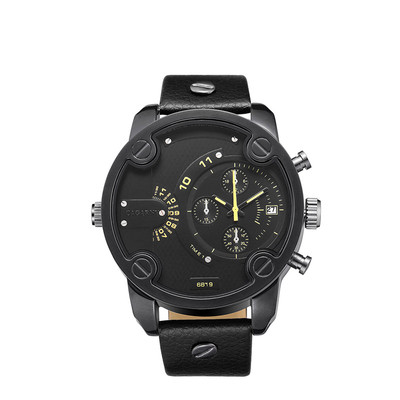 Μοντέρνο ανδρικό ρολόι με δερμάτινη αλυσίδα - 5 χρώματα