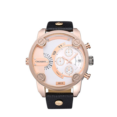 Μοντέρνο ανδρικό ρολόι με δερμάτινη αλυσίδα - 5 χρώματα