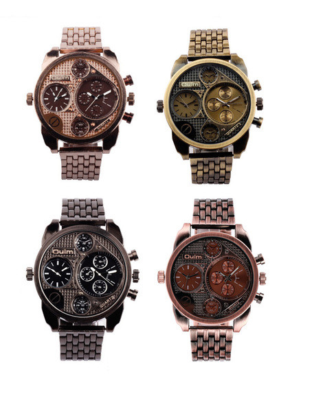 Много елегантен мъжки часовник с голям циферблат - 4 модела