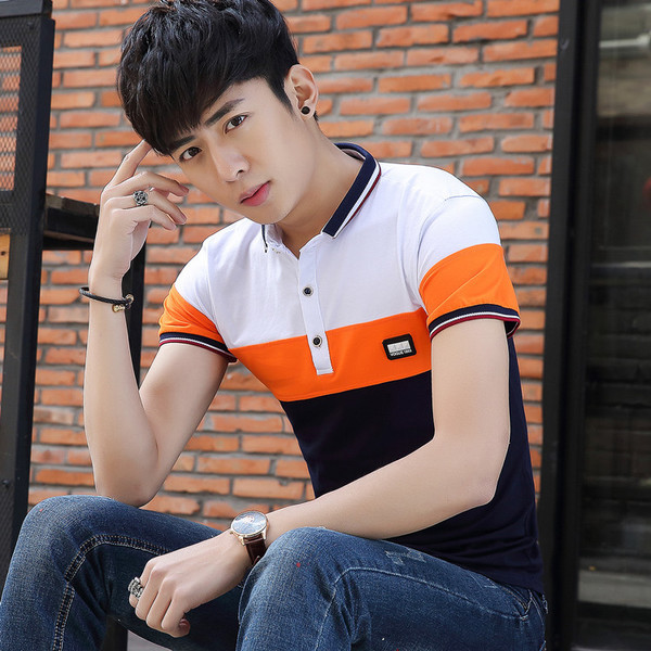 Καθημερινά ανδρών T-shirt με ζιβάγκο - 3 χρώματα