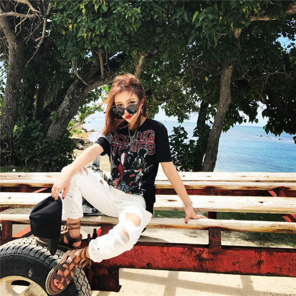 Οι γυναίκες κομψό blouson μαύρο με 3/4 μανίκια και εικόνας