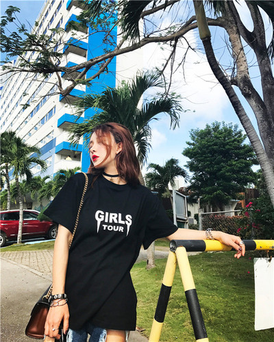 Σύγχρονη κυρίες blouson μαύρο με λευκά γράμματα