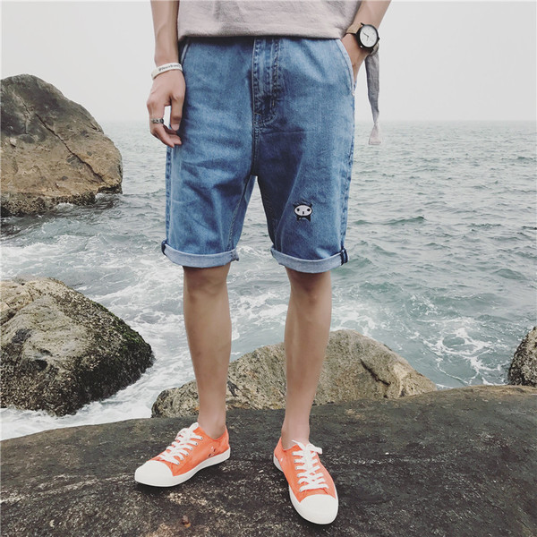 Αντρικά σύντομο τζιν παντελόνι σε μπλε freestyle