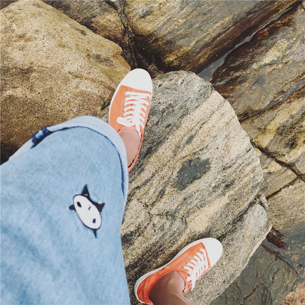 Αντρικά σύντομο τζιν παντελόνι σε μπλε freestyle