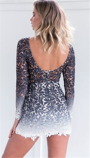 Μοναδική κυρίες φόρεμα με floral μοτίβα και μακρύ μανίκι