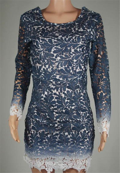 Μοναδική κυρίες φόρεμα με floral μοτίβα και μακρύ μανίκι