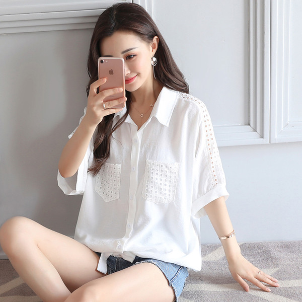 shirt κομψό κυρίες σε λευκό και σε διάφορα μοντέλα