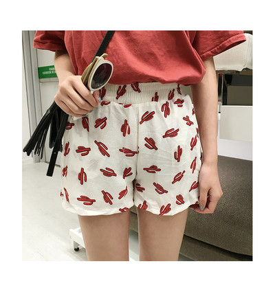 σορτς κομψό κυρίες με ελαστικά και διακόσμηση