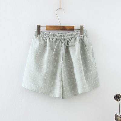 σορτς το καλοκαίρι κυρίες μπεζ, μπλε και γκρι χρώμα